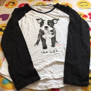 Justice long sleeve with dog on front